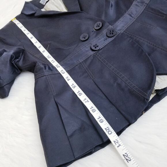 People Like Frank Pleated Black Blazer/Jacket - Picture 7 of 9